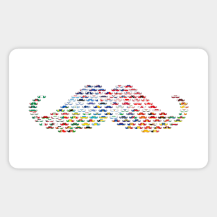 Mustache Flags - Bigstache Magnet